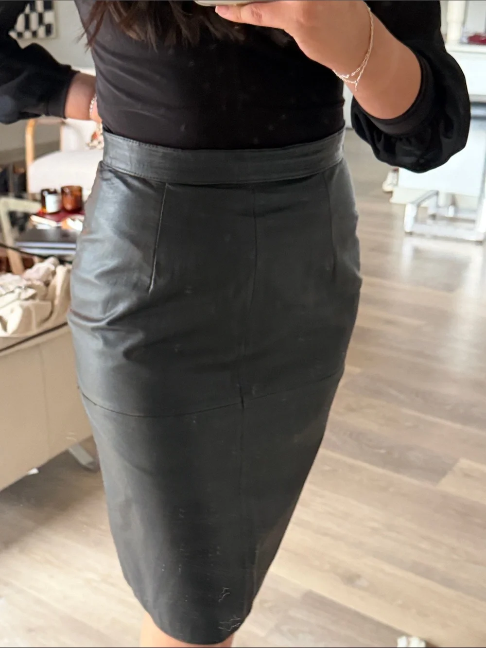 VTG leather skirt✨ - Picture 1 of 3